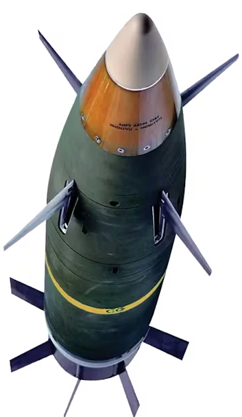 Guided munition with control fins