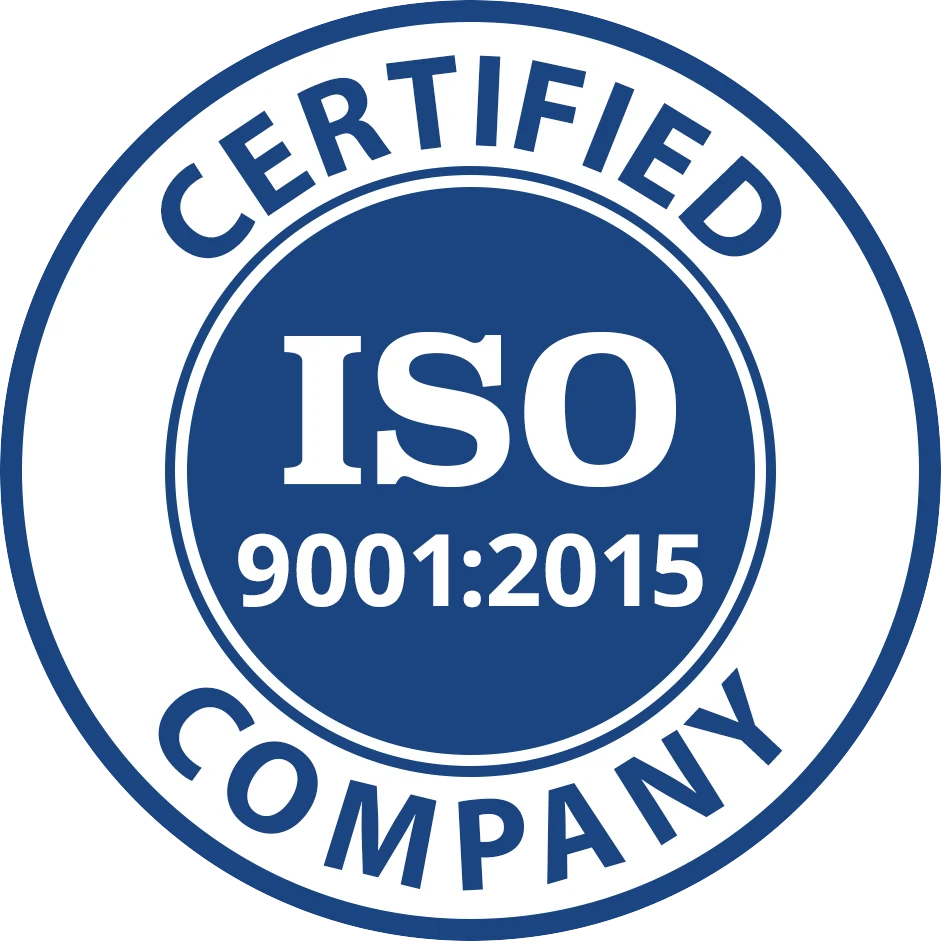 ISO 9001:2015 certified company